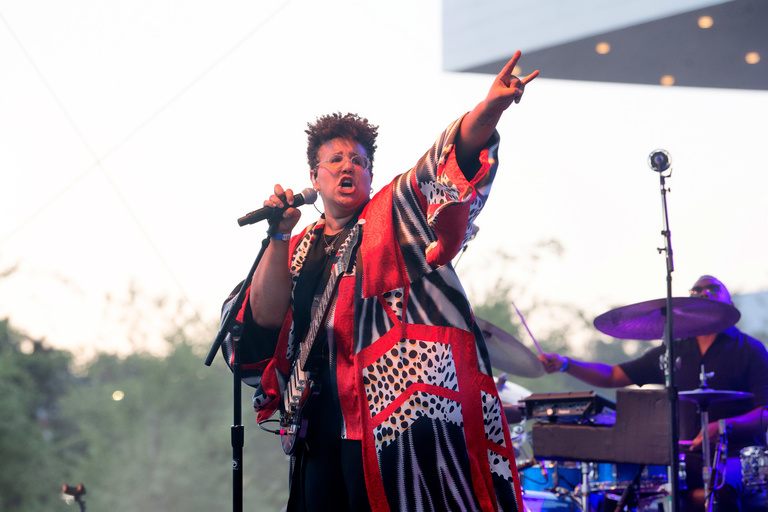 Brittany Howard performs at the Fall Welcome Concert on August 25, 2023