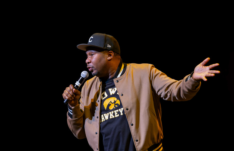 Comedian Roy Wood Jr. performed on February 8, 2024