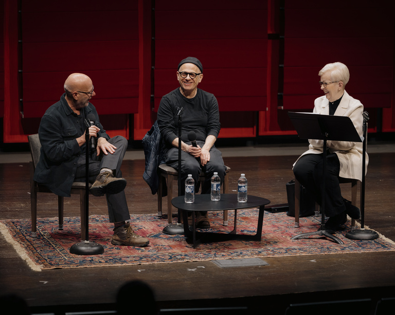 Conversation with David Lang, Donald McNally, and Ann Howard Jones at Voxman