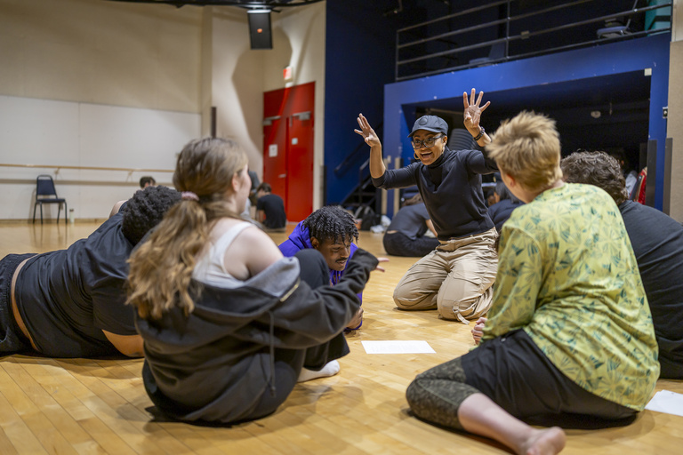 Members of The Acting Company in residency with UI Department of Theatre Arts