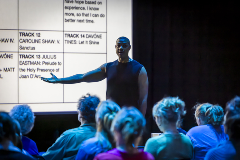 Davone Tines in residency