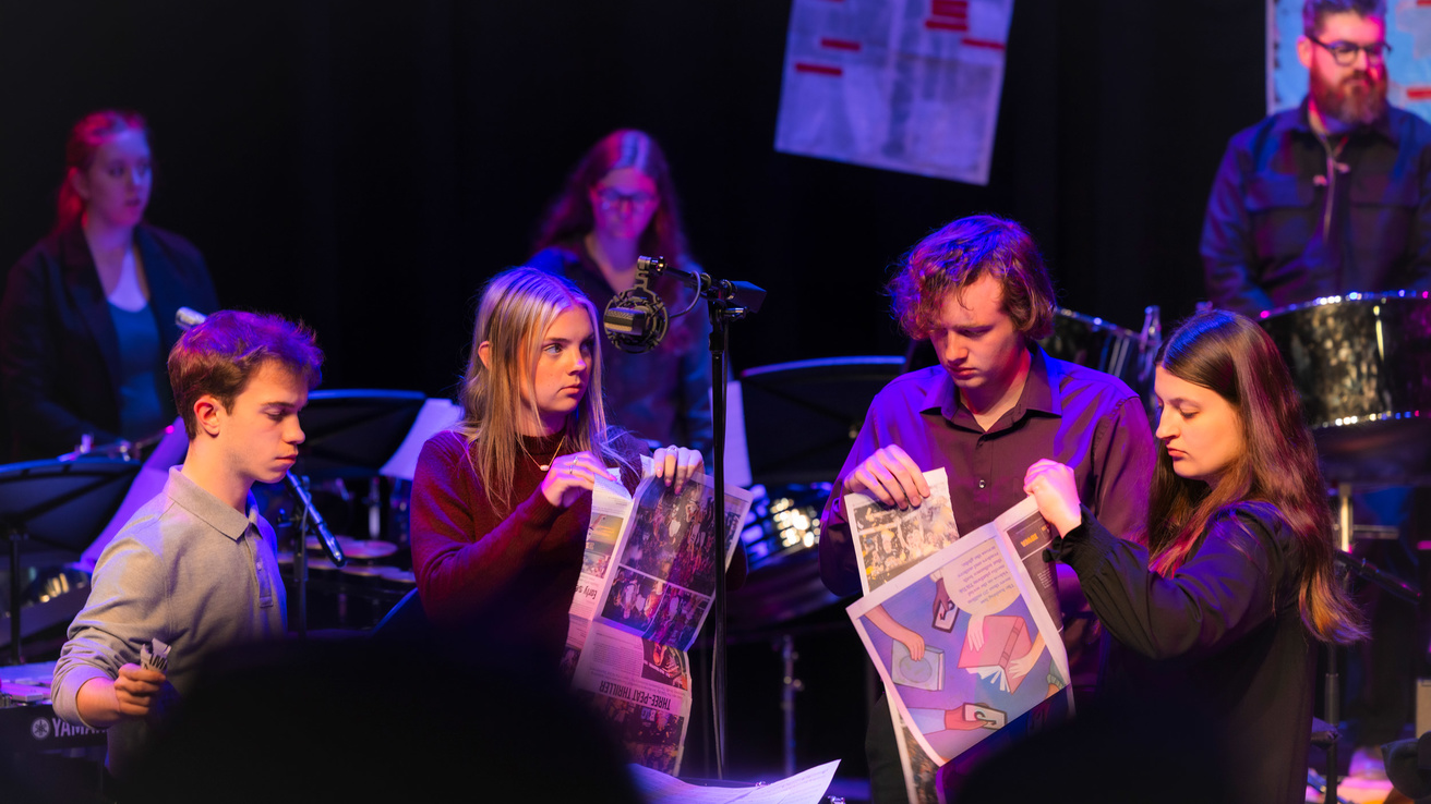 School of Music students perform with Sō Percussion