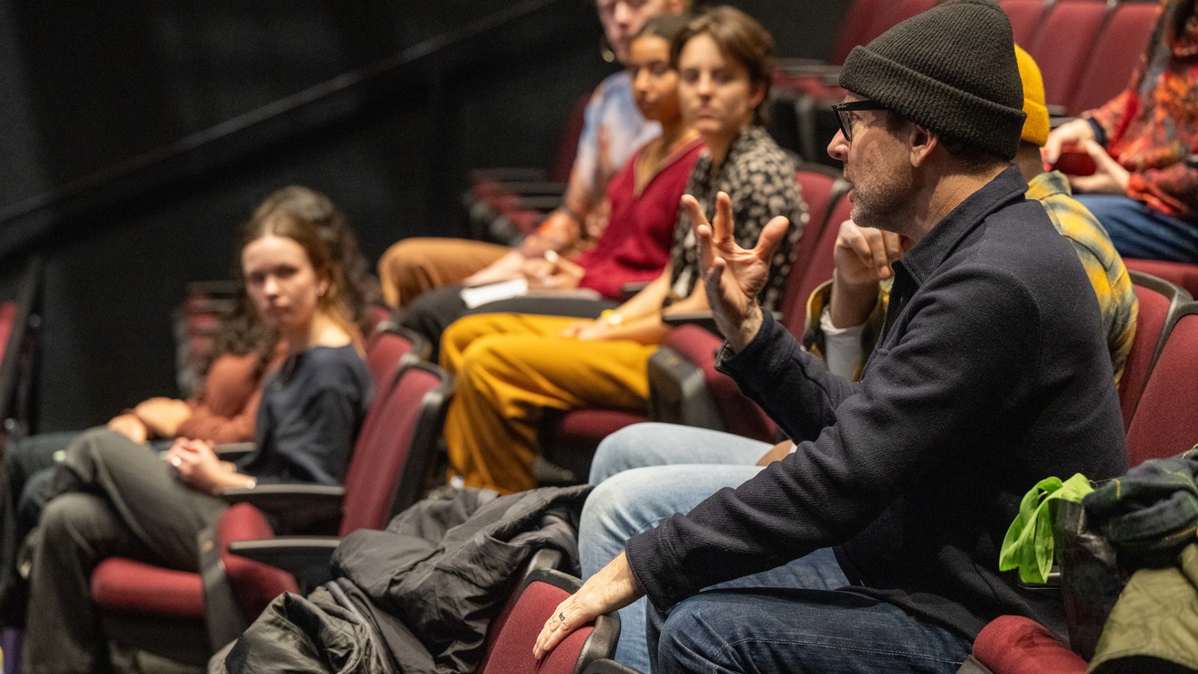 Actors from the touring production of To Kill a Mockingbird have an auditioning masterclass with UI Theatre Arts students